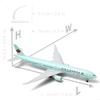 QIYUMOKE Boeing 777 Canada 1/300 Scale Diecast Metal Airplane 777 Airplane Model for Adults with Stand (8.3 Inches Long), Gift for Aviation Enthusiast