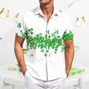 Men's Vintage Button Down Bowling Shirts Short Sleeve Summer Beach Shirt