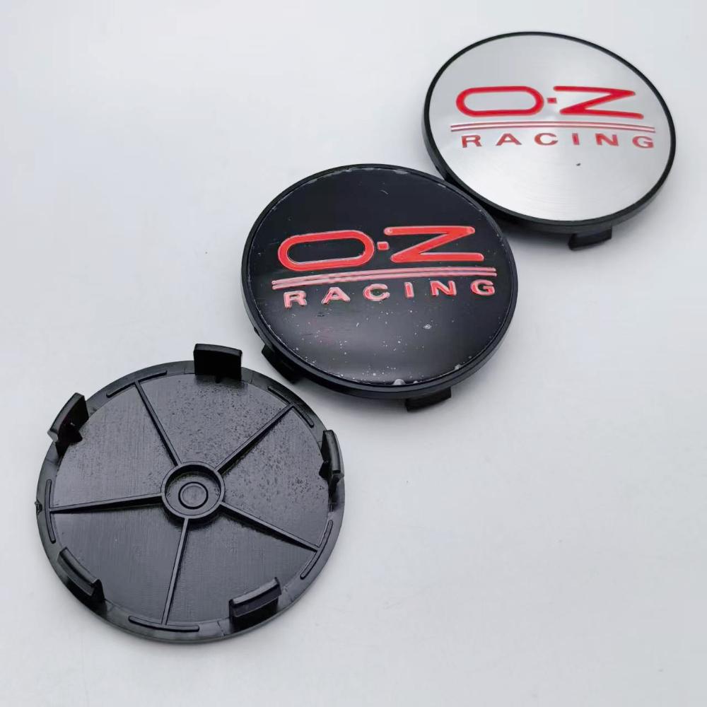 4 Stück OZ Racing Logo Emblem Auto Radnabendeckel 68MM Clips 63MM Räder Radkappe O.Z Abzeichen Felge Radnabendeckel Staubschutz Auto Zubehör