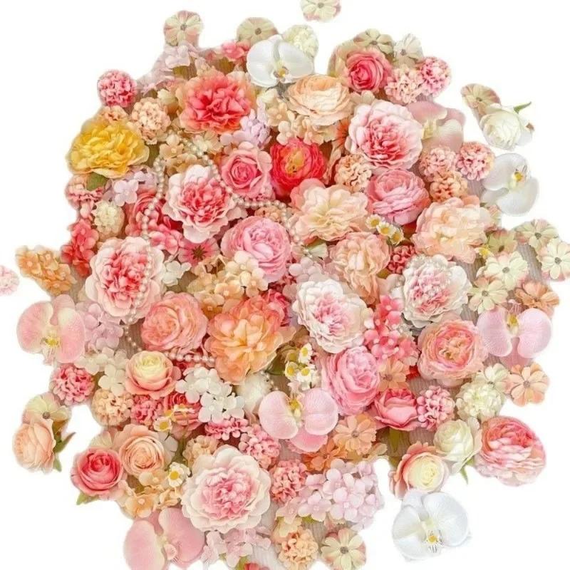 2026 Latest Models 30Pc Mini Random Mix Artificial Flower Silk Fake Flowers for Home Decor DIY Wreath Craft Wedding Party Wreath