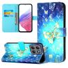 For Samsung Galaxy A37 5G Case Wallet Stand Leather Phone Cover with Wrist Strap