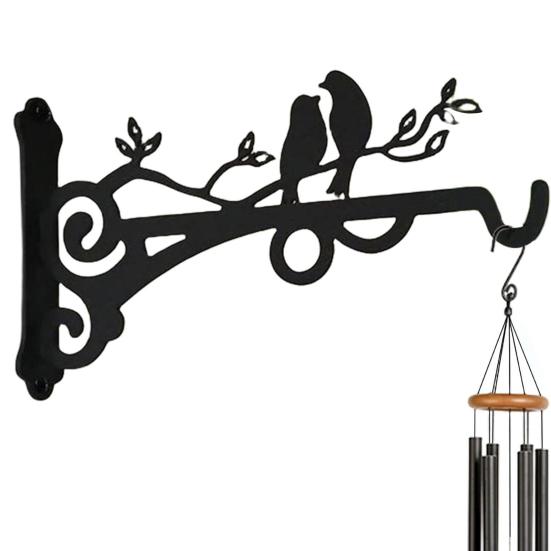 Wall Plant Hanger Metal Coated Wall-mounted Hook Rust-Proof Indoor Outdoor Bracket
