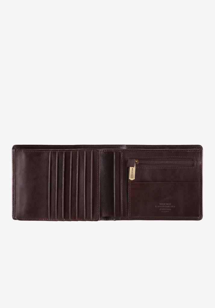 Wittchen Men's Leather Wallet Without Clasp Brown Brown Natural Leather