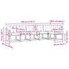 Outdoor Sofa Set with Cushions 6 Pcs Natural and Cream