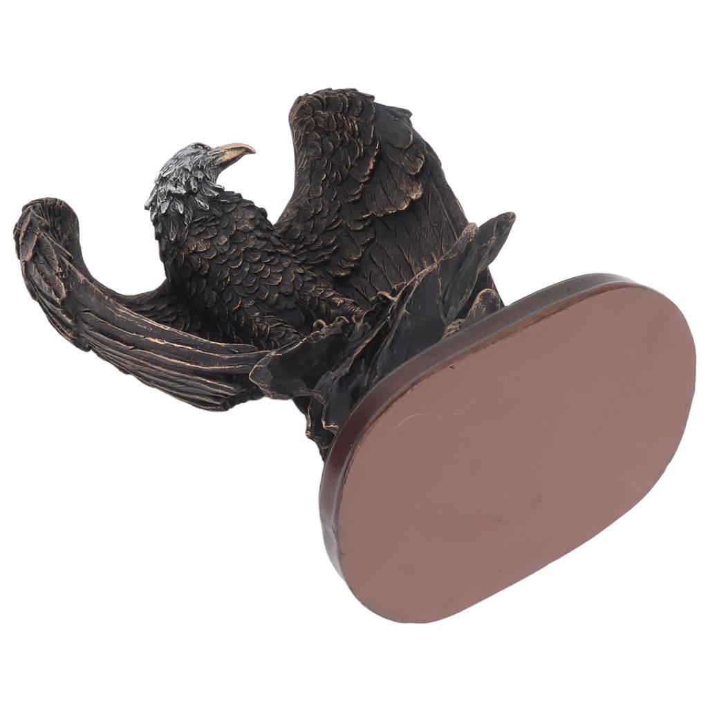 Eagle Statue Resin Vivid Ingenious Decorative Vintage Eagle Figurine Animal Ornament for Home Living Room Study Entrance Decor