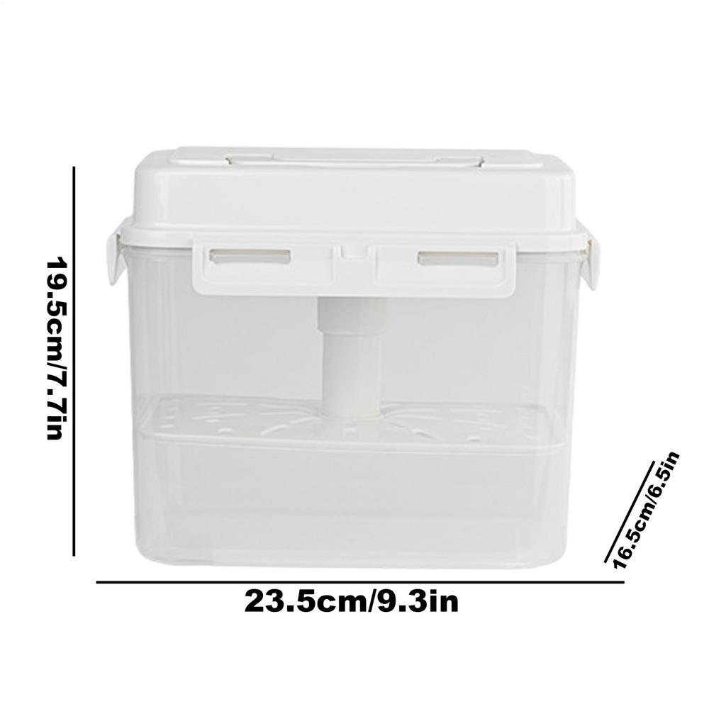 Pickle Storage Container with Strainer 4/5L Airtight Kimchi Box Fermentation Container with Handle and Lid Fermentation Storage