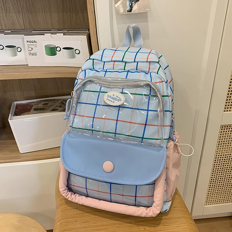 A New Large Capacity Japanese Style Printed Backpack for Girls  Junior High School and Senior High School Students  and A Backpack for Girls