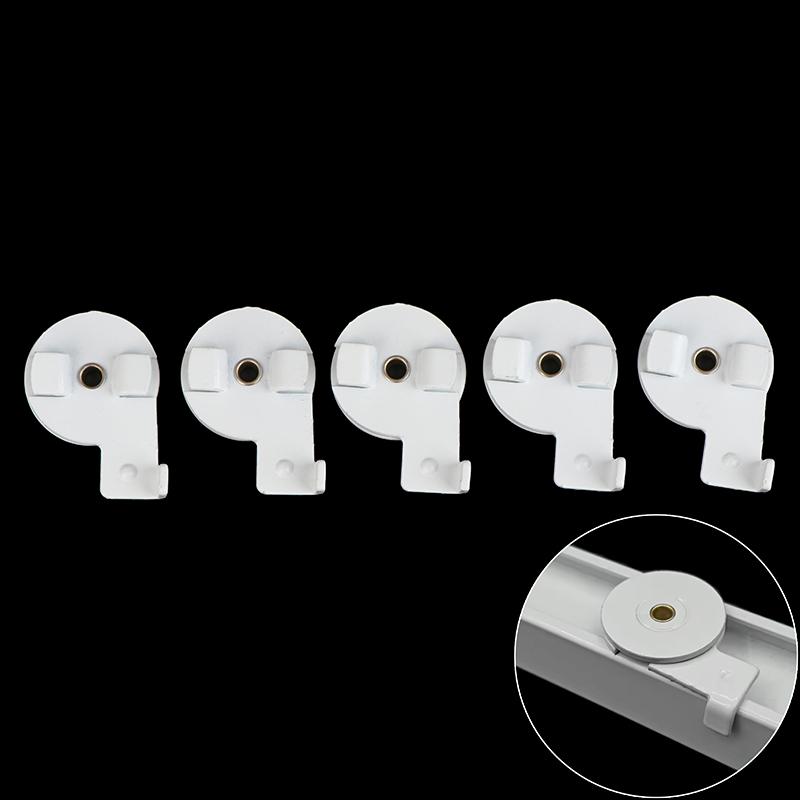 5/10Pcs Rail de rideau coulissant motorisé Support de plafond pivotant Support de fixation électrique Pour accessoires de rail de rideau Trietex_