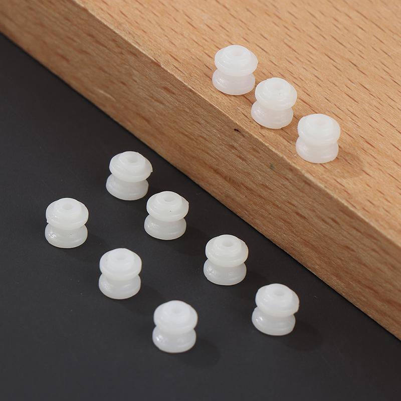 10Pcs Pulley Gear Micro Plastic Wheel White Pulley Wheel Fit Dc Motor Shaft 2Mm Toy Model