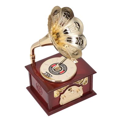 Grammophon Spieluhr Exquisite Uhrwerk Mechanische Retro Spieluhr Figuren für Zuhause Tisch Schreibtisch