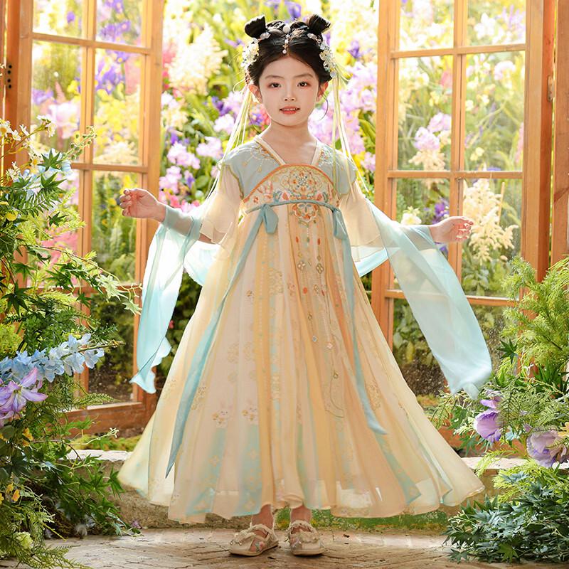 Girls' Summer Ancient Style Hanfu Dress