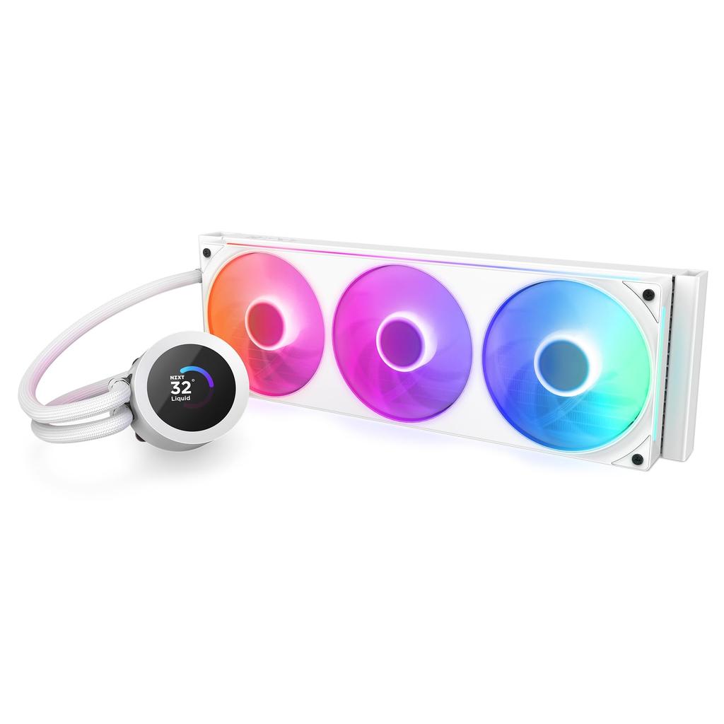 NZXT Kraken Plus 360 RGB V2 White Simple CPU Cooler White FN2488 Water-Cooled RL-KR360-W2