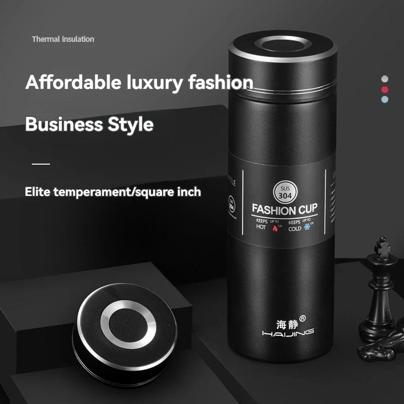 500ML Stainless Cup Thermos Bottle Leak Proof Thermal Water Bottle Keep Cold and Hot Water Bottle for Coffee Tea Vacuum Flasks