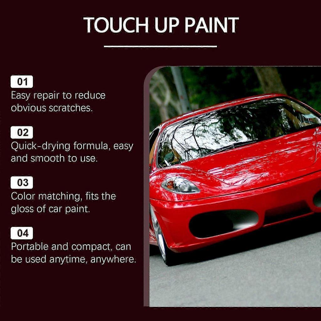 Red Car Scratch Repair Paint Pen - Quick, Easy Touch-Up for Scratches & Stains | Restores Shine & Color | Portable, Durable Car Paint Touch-Up Pen