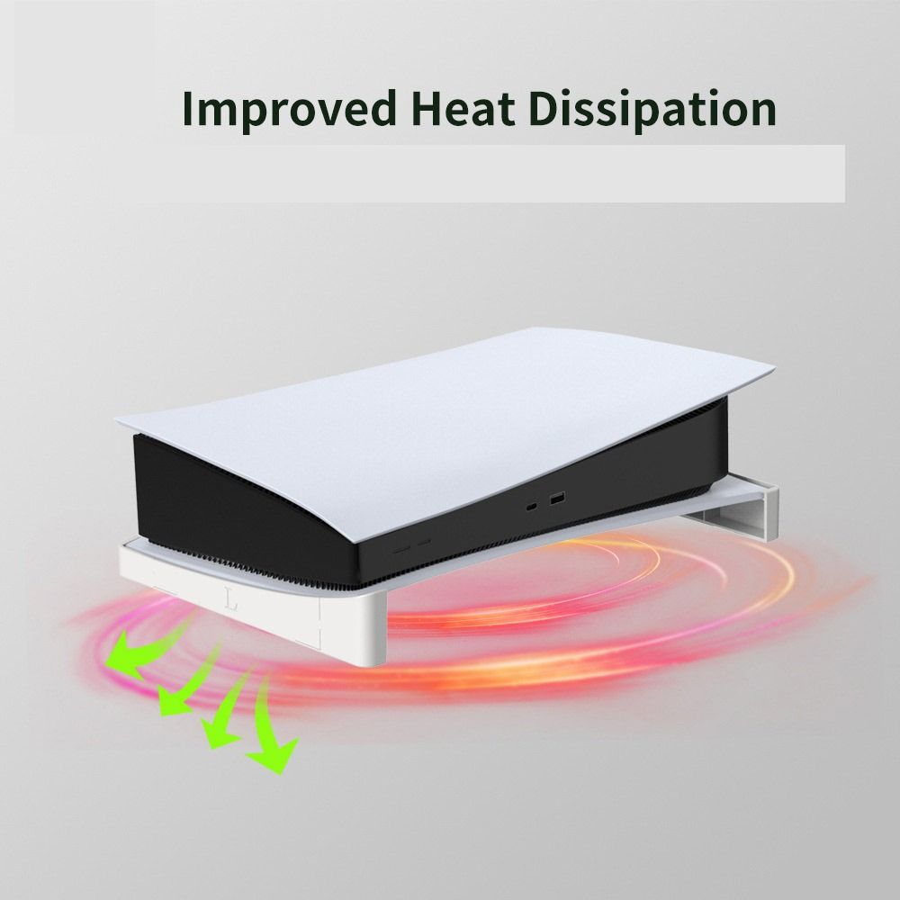 2pcs Non-slip Holder for PS5 Bracket Display Stand Game Console Dock Horizontal Base