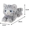 Sunlemon Knee Cat Plush Toy 11x29x12cm Cute Animal Stuffed Cat P-8012