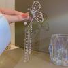 Fairy Butterfly Rhinestone Tassel Long Ear Hanging Girl