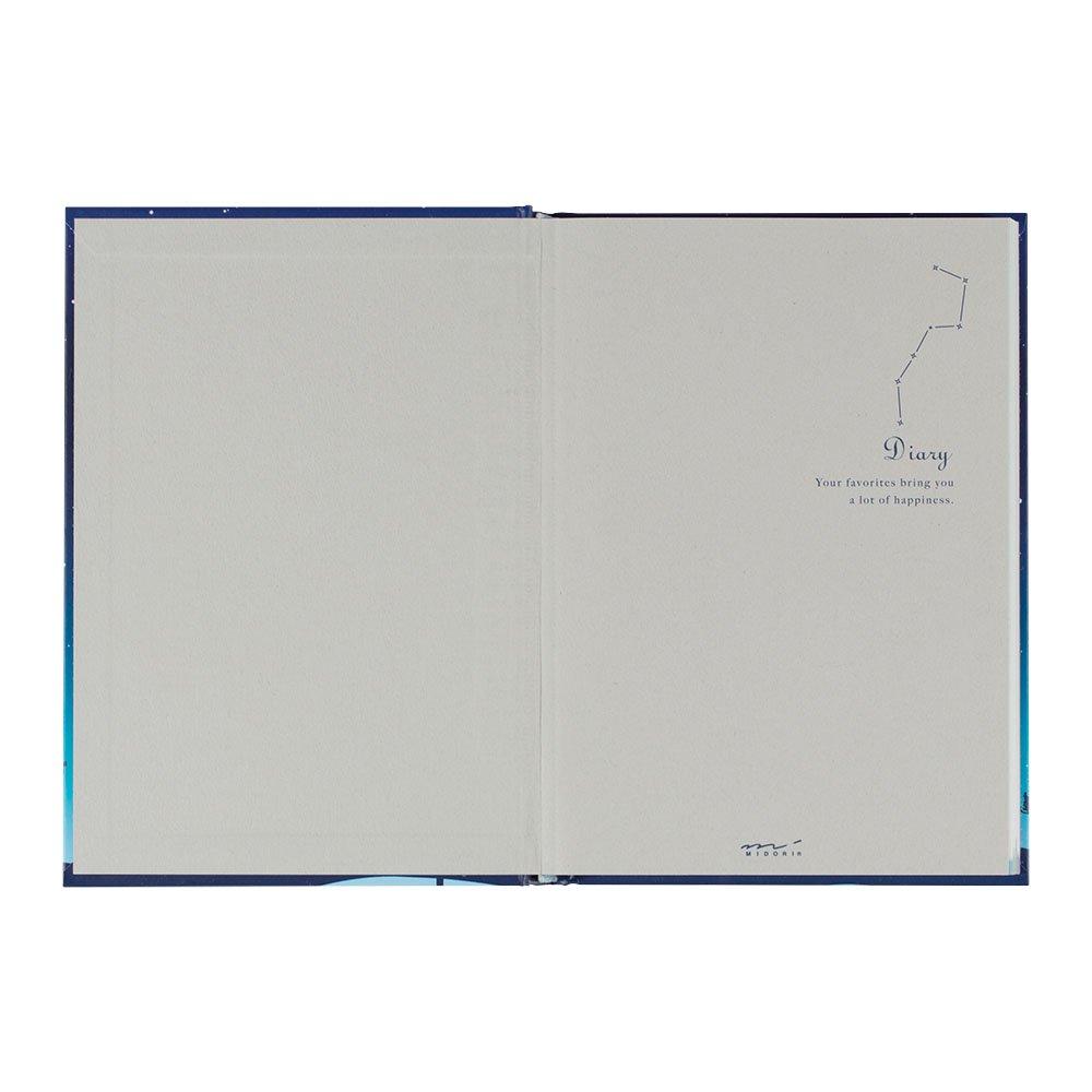 MIDORI Starry Sky 12389006 Diary, Pattern,