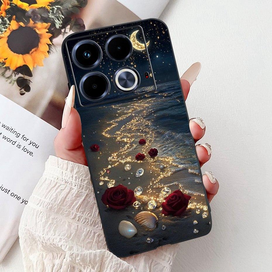 Fashion Painting Case For Infinix Note 40 40Pro Pro+ Soft Silicone TPU Phone Cases For Infinix Note40 40 Pro Plus Covers Bumpers
