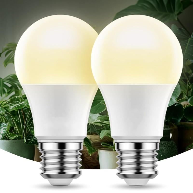 

2pcs Full Spectrum Grow Light A19 Bulb 11W E26 Grow Lights for Indoor Plants Flowers Greenhouse Indore Garden Hydroponic Lamp 11W