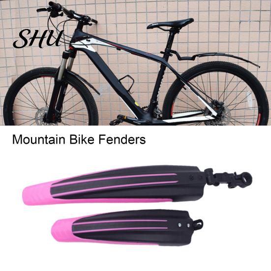 Durable Bicycle Wings 2Pcs Bike Mudguard Set Front Rear Fenders High Strength Accessories Anti-fouling Design Universal Easy to Install Rust-free