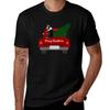Australian Shepherd Christmas Tree Red Retro Truck Tshirt Funny T Shirts Dark Humor Tshirt