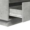 Nightstand Concrete Grey 71 X 34.5 X 75 Cm Engineered Wood