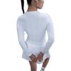 Nike Court Advantage Dri-FIT Einfarbig Bequemes Langarm Tennis-Shirt Damen Oberteile Weiß FZ6738100