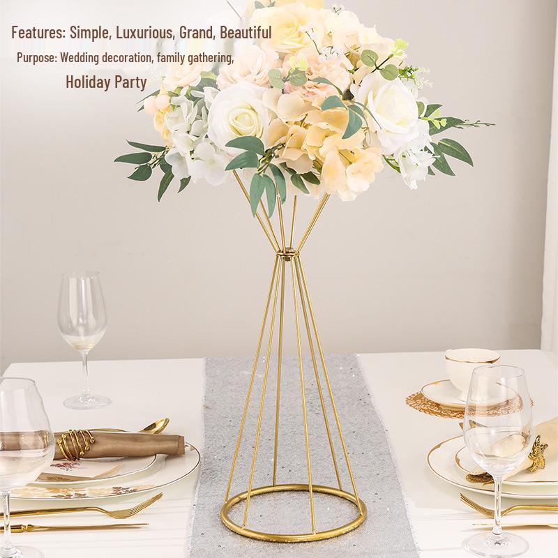 Creative Metal Flower Stand Vase for Wedding and Event Decorations
