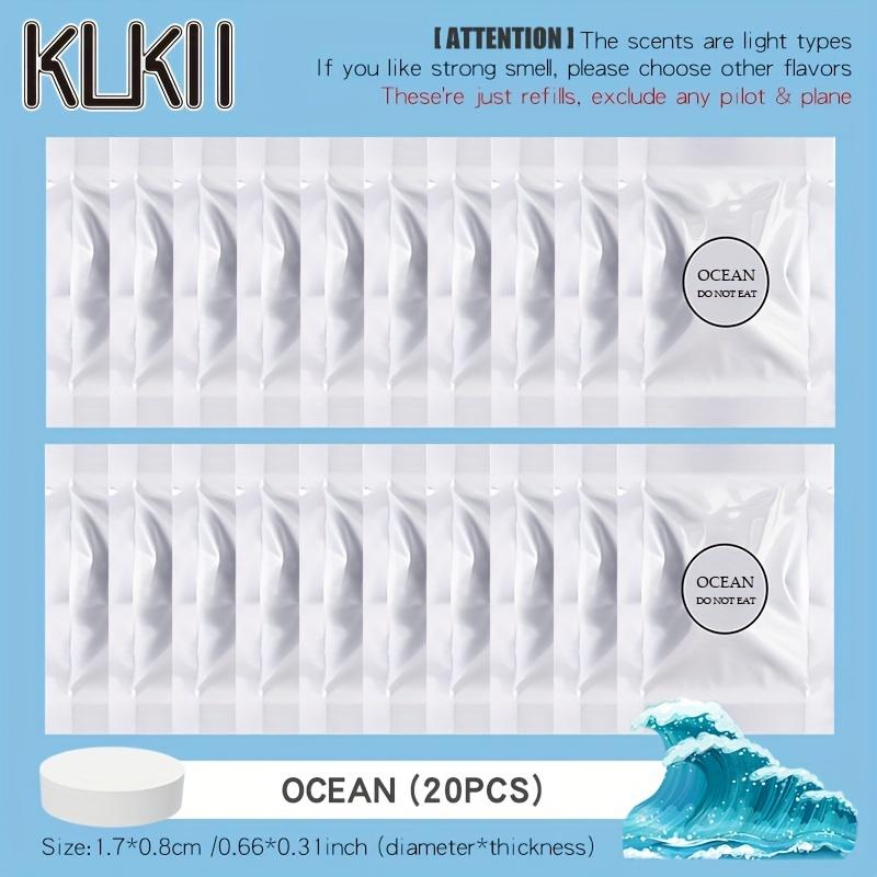 

20 твердых сменных картриджей для автомобильного освежителя воздуха - долговечная замена аромата для автомобильного диффузора с зажимом для вентиляционного отверстия Ocean 20PCS