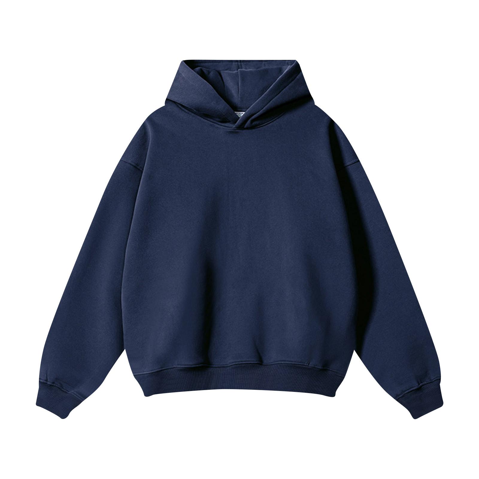 

Спортивный костюм с капюшоном, унисекс, одежда для бега, пуловер с длинными рукавами, толстовка с капюшоном M тёмно-синий