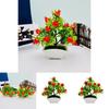 Fruit Tree Desktop Decor With Silk Material For Office And Photography Displays