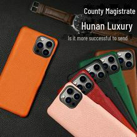 Drachenkopf-Hülle aus echtem Leder für Apple iPhone 14, 13 Pro, 12 Pro Max und 11