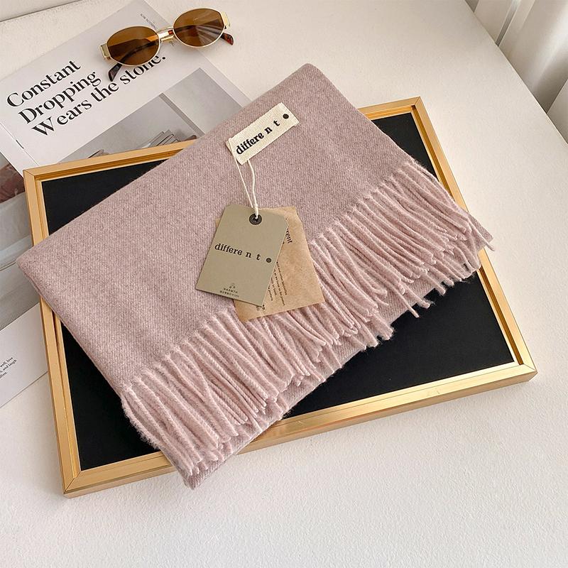 45 Color Winter Scarf For Women Long Warm Cashmere Scarves Hijab Solid Lady Shawl Wrap Female Pashmina Bandana Head Stole