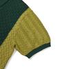 SSY Flower Garden 3-Pattern Half Knit Pique Green