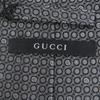 Makellose GUCCI Krawatte G-Logo Punkt Allover-Print breite Krawatte grau Seide Herren Gebraucht