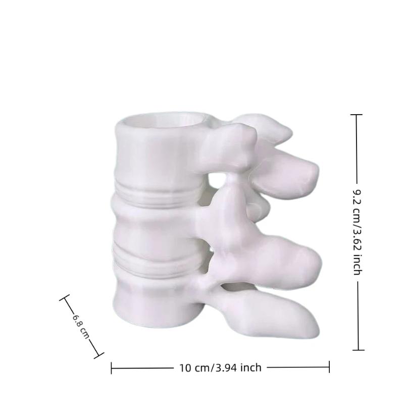 Fun Spine Shaped Pen Holder 3D Printed Sturdy Base 1Pcs Unique Novelty Gift for Medical School Students Learners