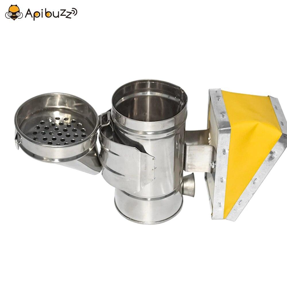Beekeeping Manual Mini Bee Smoker with Hanging Hook - Stainless Steel Smoker Bee Hive - Bee Keeping Accessories and Tools - Apiculture Equipment