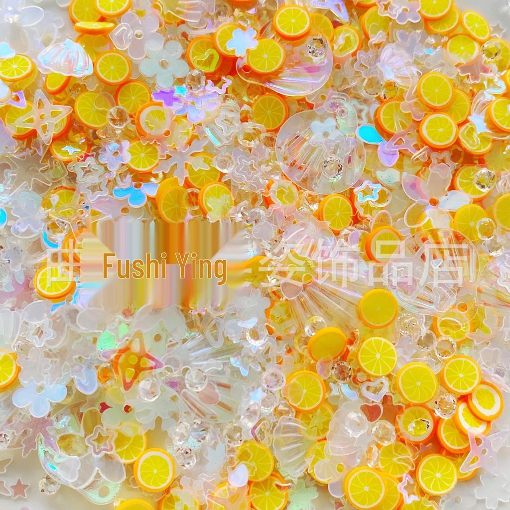Glitter DIY Resin Filler: Mixed Polymer Clay Shell, Star & Heart Sequins for Nail Art & Toy Decoration