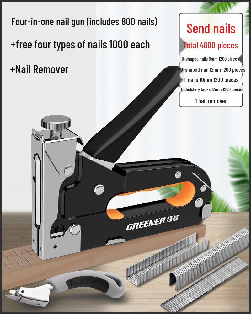 Martin Manual Nailing Gun, Staple Gun & Air Nailer for Woodworking - Household U-Shaped Stapler