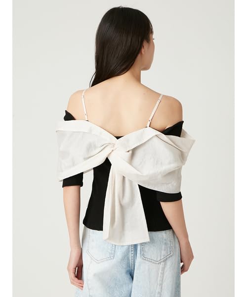 FRAY Knot Design Cut Combination Top FWCT252126 MIX Free Size I.D. Women's