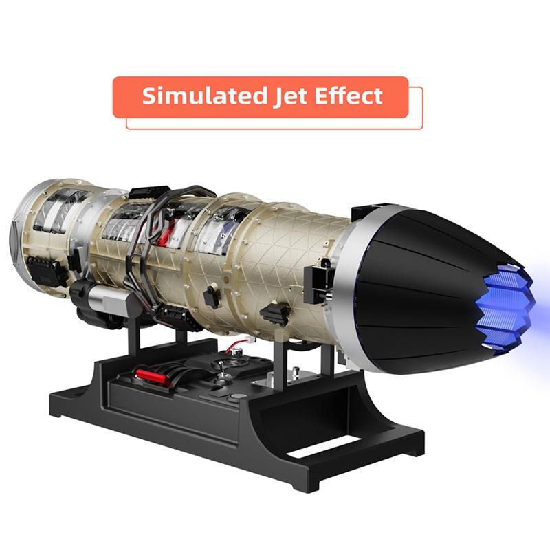 TECHING SMALL BYPASS TURBOFAN ENGINE Electric Assembling Model KIT Desktop Decorative Ornaments Adults Children's Toys Gift