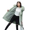 Winter new women's coat padded clothes women's medium and long large fur collar down padded jacket large size down padded clothes tide