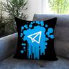 Trendy TTelegraming Cushion Cover Comfortable Reversible Pillow Cover Ideal for Car Sofa Bedroom  Beyond