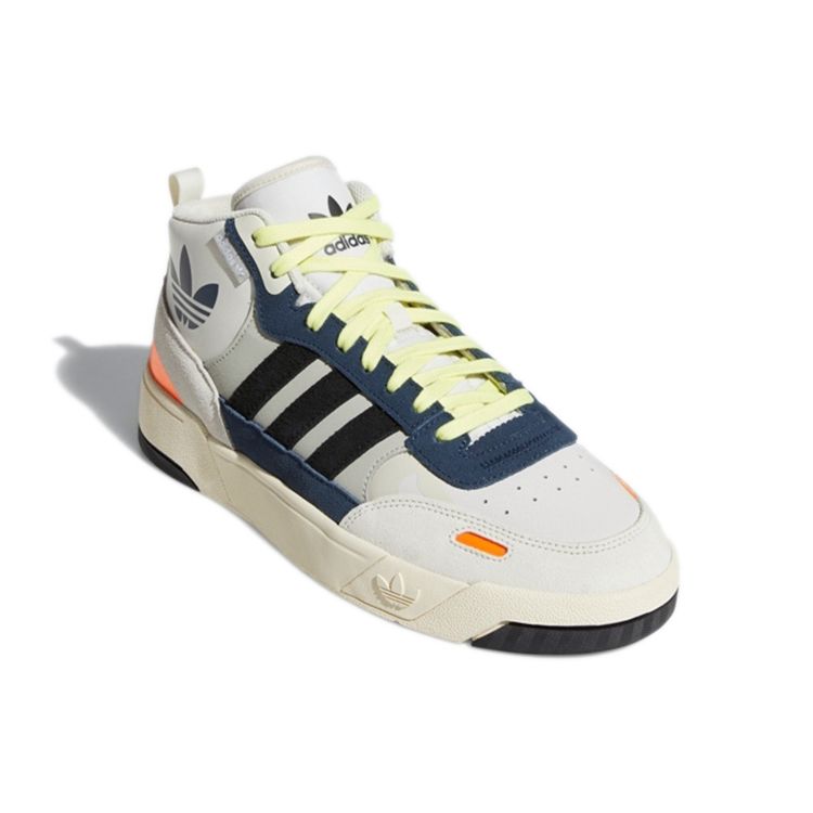 Adidas Originals Post Up Non-Slip Durable Mid-Top Skate Shoes Unisex Skate Shoes Gray Blue H00173