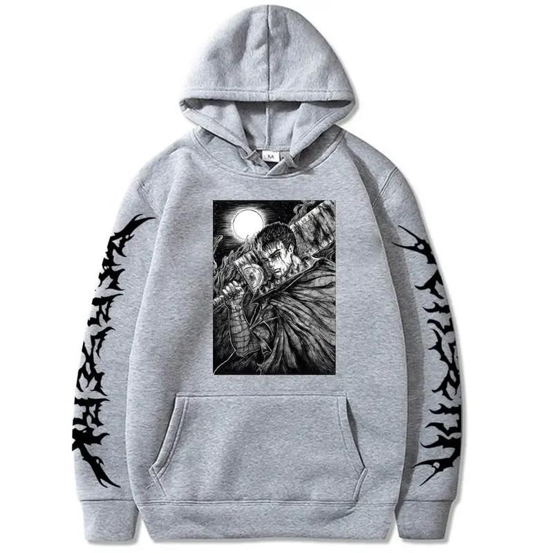 Berserk Guts Anime Manga Hoodies Men Harajuku Setwear Sweats