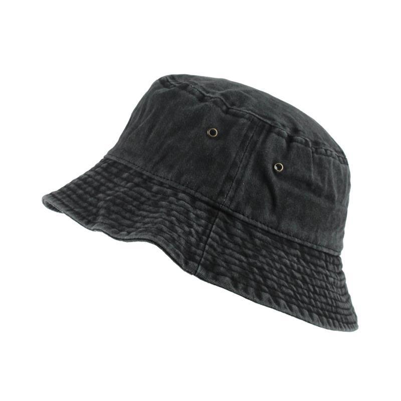 Washed Denim Bucket Hat for Women Men Retro Wide Brim Fisherman Cap Summer Outdoor Girls Lady Panama Sun Hat Bob Caps