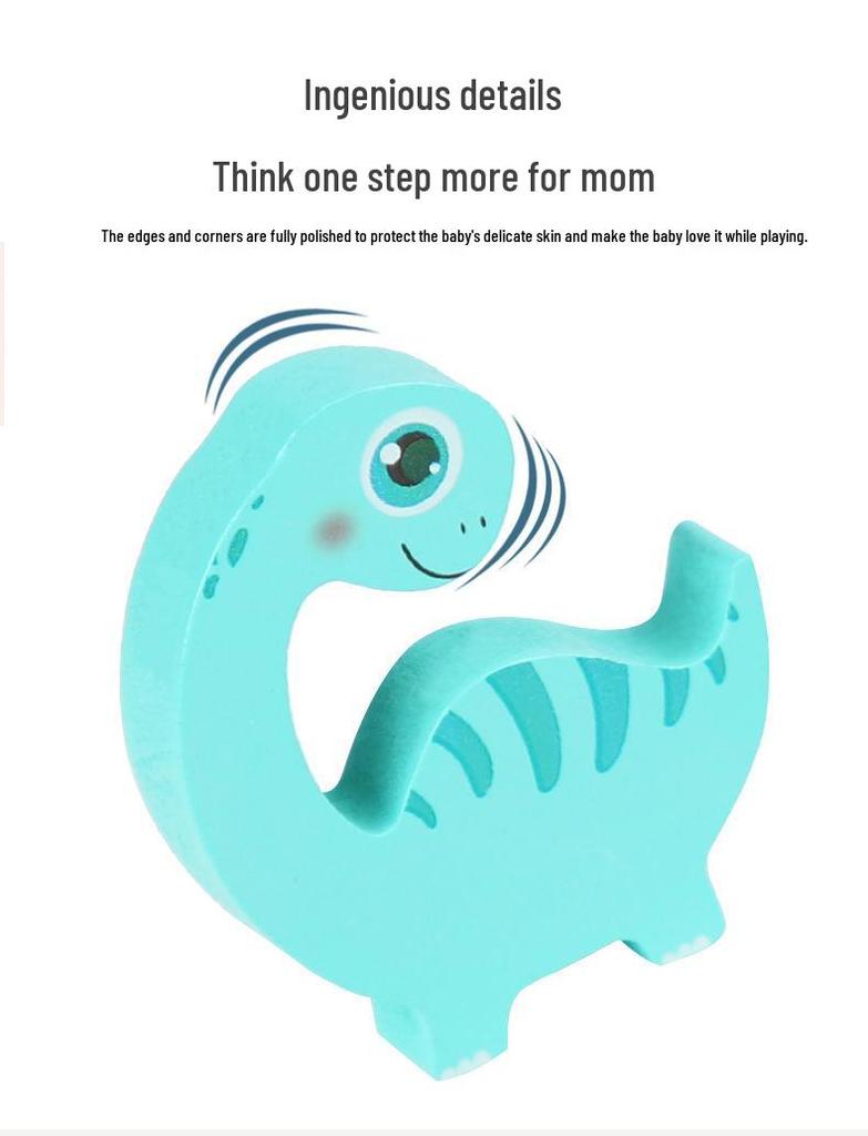 3D Dinosaur Egg Wooden Jigsaw Puzzle - Educational Baby Toys