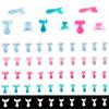 500Pcs False Nail Tips French Short Style 5 Colors Acrylic UV Gel Nails Extension Fake Nails DIY Accessories