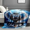 Manchester City FC Print Blanket - Soft & Comfortable, for Bedroom, Travel, Sofa, Home Decoration - Birthday Christmas Gift for Friend
